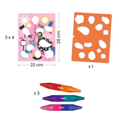 Djeco -  Birdie & Co Colouring Set