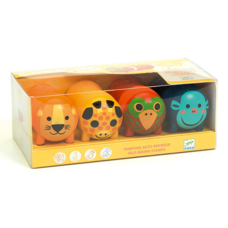 Djeco - Safari Animal Stamps for Little Ones