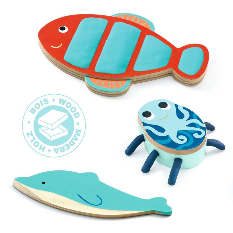 Djeco - My Sea Creatures Dough Set