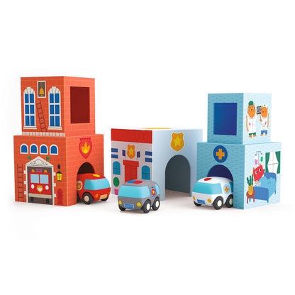 Djeco - TopaniCar Blocks Set