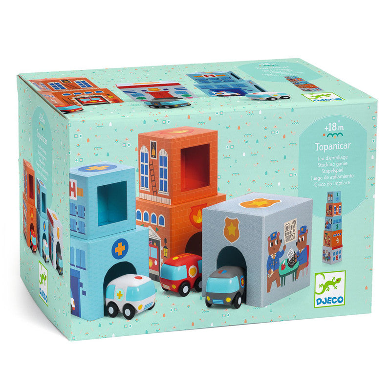 Djeco - TopaniCar Blocks Set