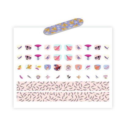 Djeco - 120 Feather Nail Stickers