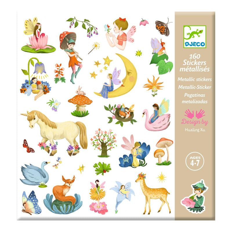 Djeco - Fantasy Metallic Stickers