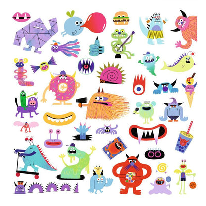 Djeco - Monster Stickers