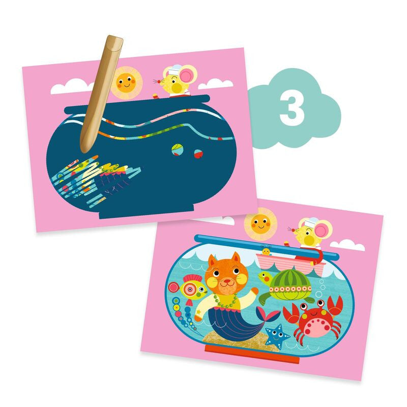 Djeco - The Cat & His Friends Multi Craft Kit