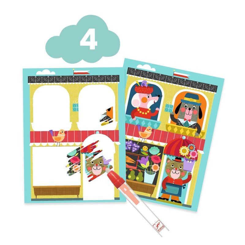 Djeco - The Cat & His Friends Multi Craft Kit