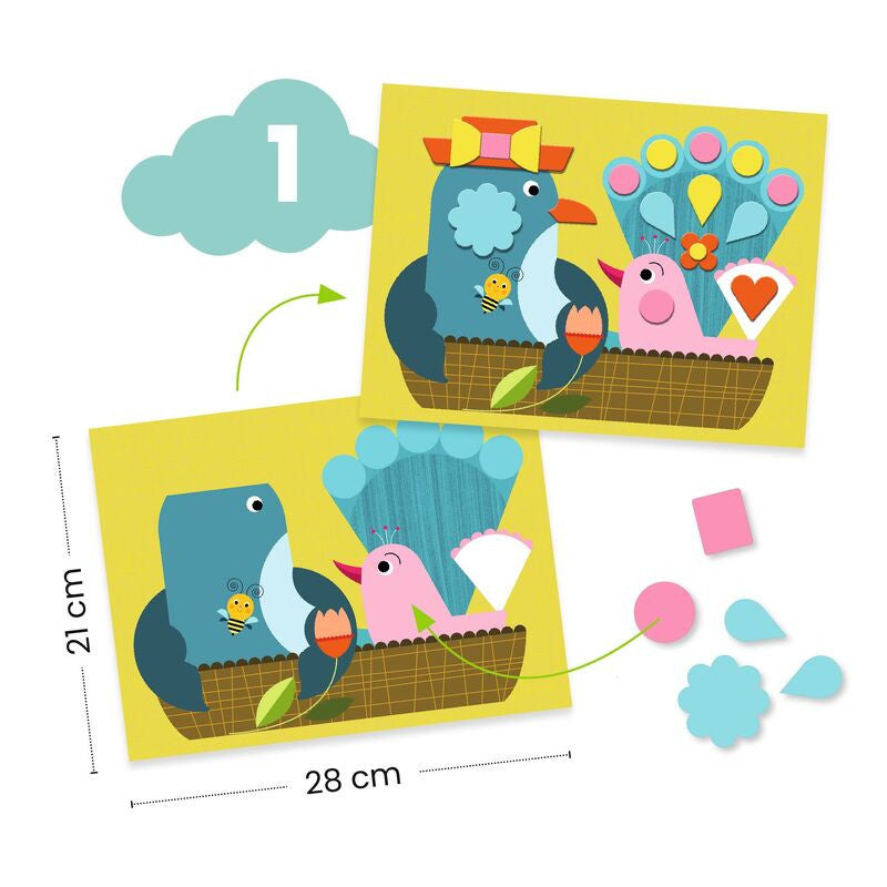 Djeco - The Cat & His Friends Multi Craft Kit