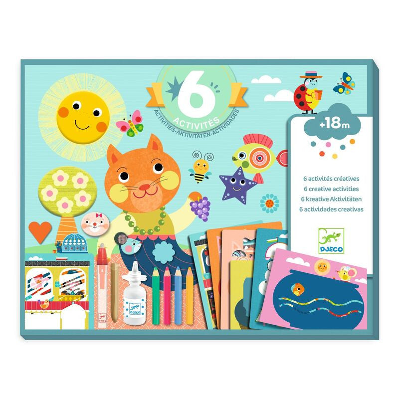 Djeco - The Cat & His Friends Multi Craft Kit