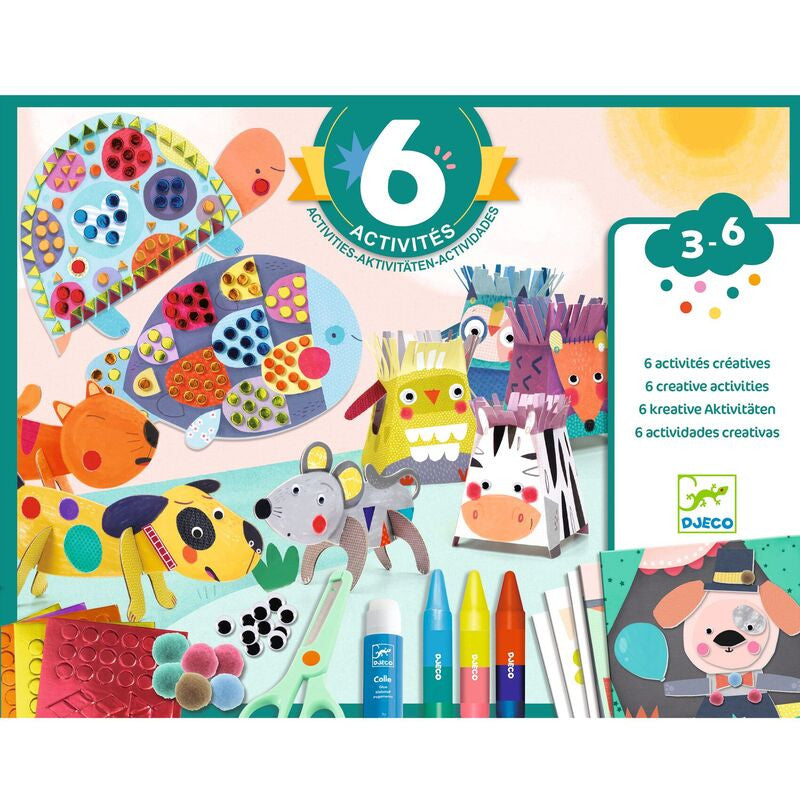 Djeco - Animal Houses Multi Craft Kit
