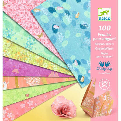 Djeco - Haru 100 Origami Sheets by Petit Pan