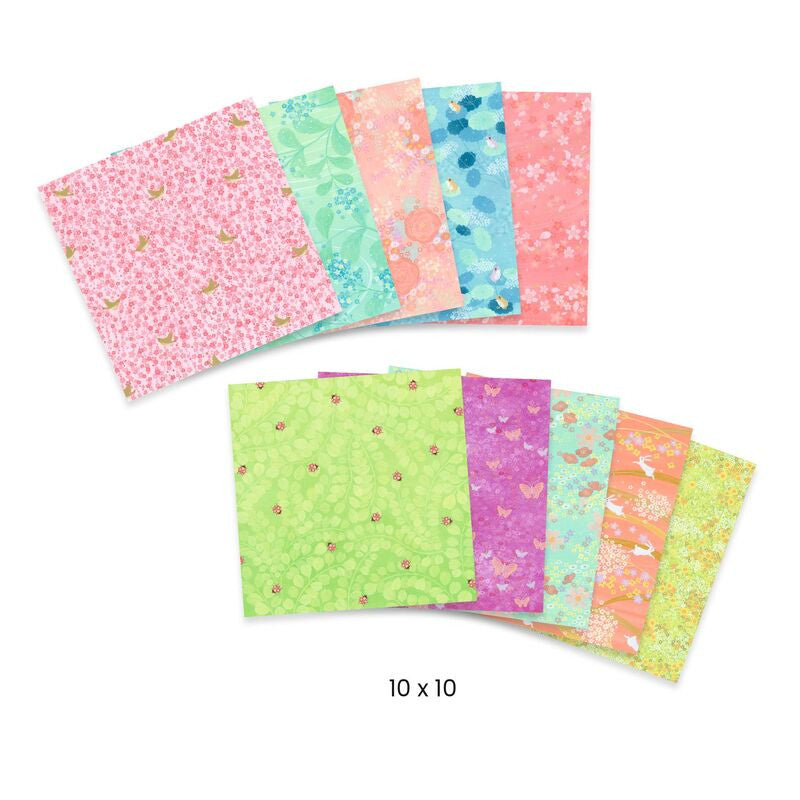 Djeco - Haru 100 Origami Sheets by Petit Pan
