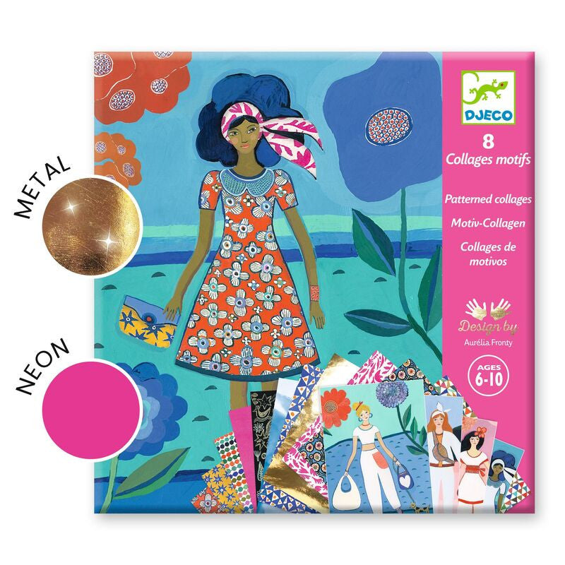 Djeco - Wax Trend Fashion Patterned Collage