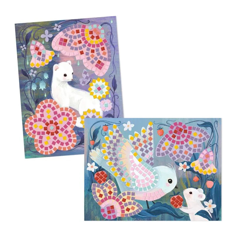 Djeco Woodland Mosaics - Foam Sticker Craft Kit, 2 Pictures