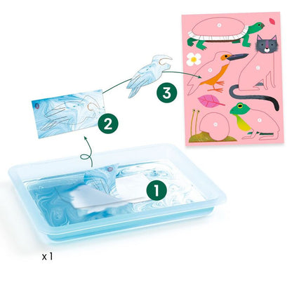 Djeco - Colourful Marbling Workshop