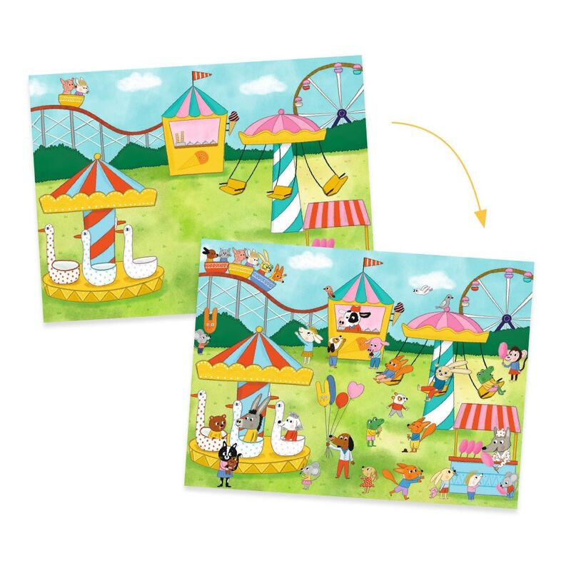 Djeco Decals - Party Time! Rub-On Transfers