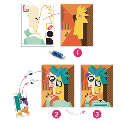 Djeco - Inspired By Pablo Picasso - Square Heads