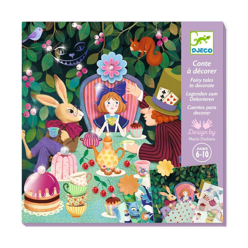 Djeco - In Wonderland Fairy Tale to Decorate Set