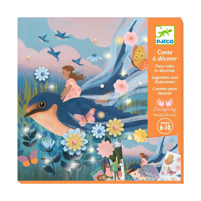 Djeco - Thumbelina Fairy Tale to Decorate Set