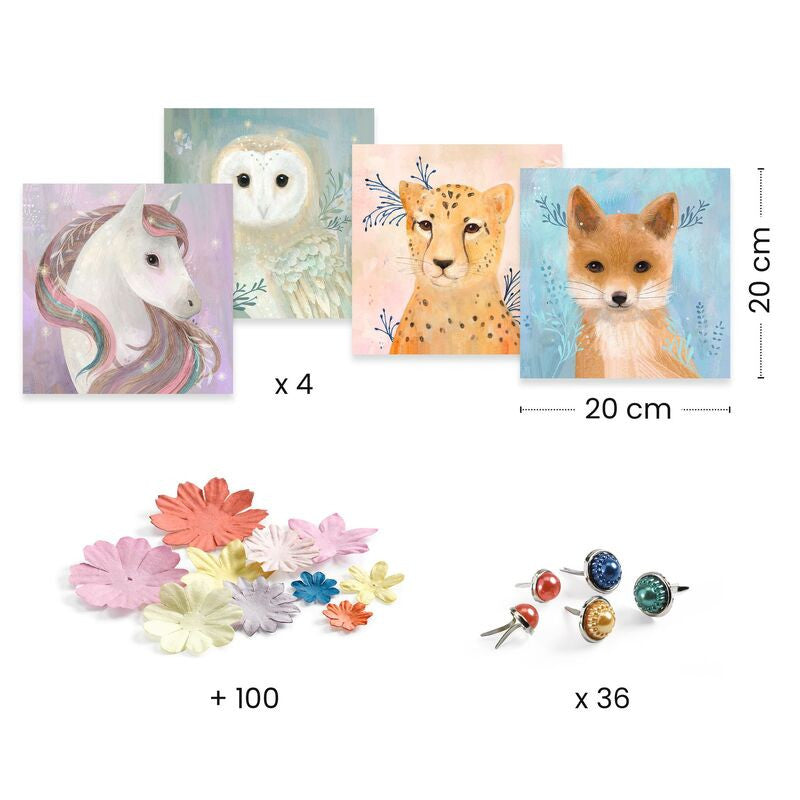 Djeco - Floral Wreaths 3D Pictures