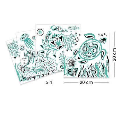 Djeco -  Shiny Colouring - Under the Sea Colouring
