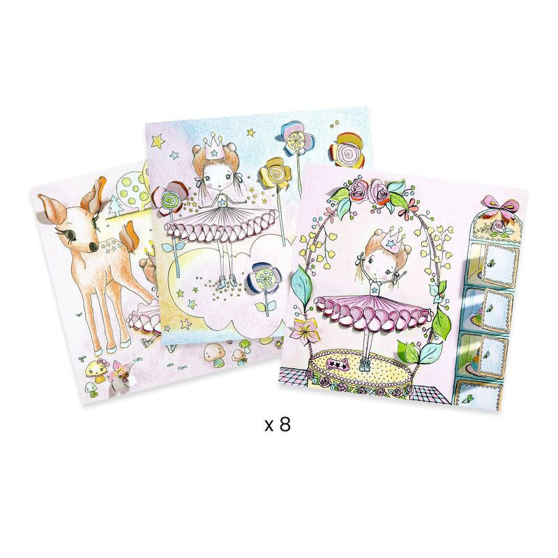 Djeco - Pupis Little Doors Colouring Surprise Kit