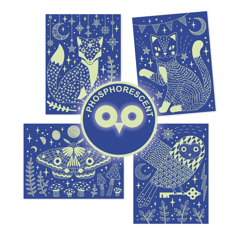 Djeco - At Night Scratch Cards