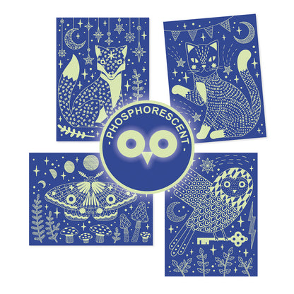 Djeco - At Night Scratch Cards