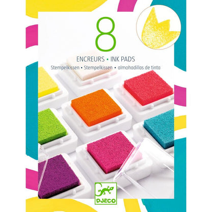 Djeco - 8 Pop Ink Pads and 1 Cleaner