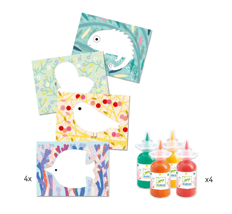 Djeco - Squirt & Spread Painting Set