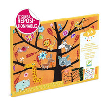 Djeco - Tree Climb 30 pc Reusable Puffy Stickers