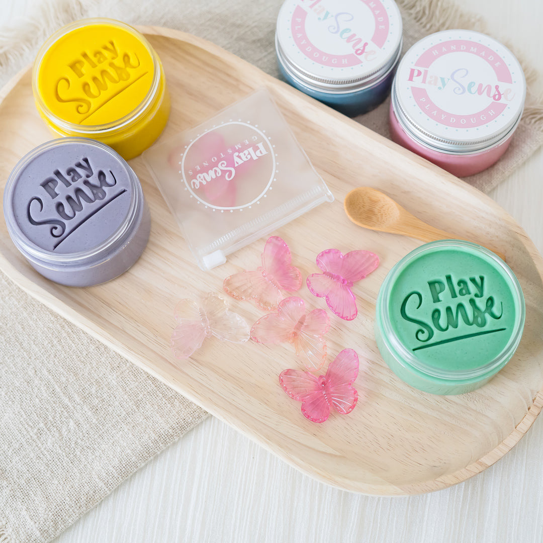 Play Sense - Gemstones - Pink/Orange Butterflies