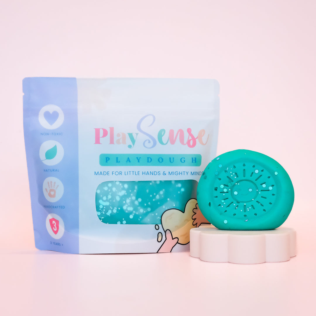 Play Sense - Glitter Dough - Teal Sour Lolly Scented