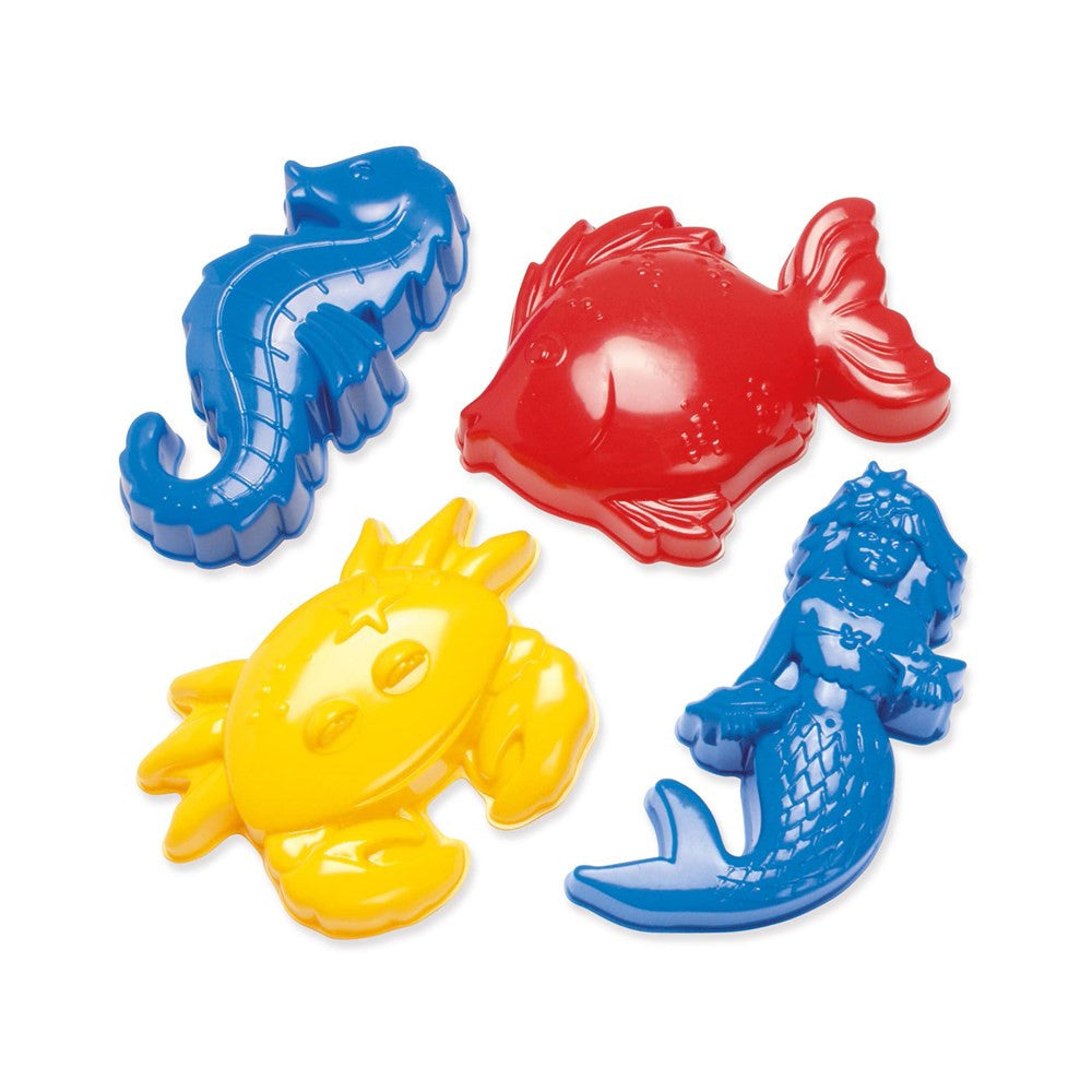 Dantoy -  Classic - Sea Creatures Sand Moulds - 4pc