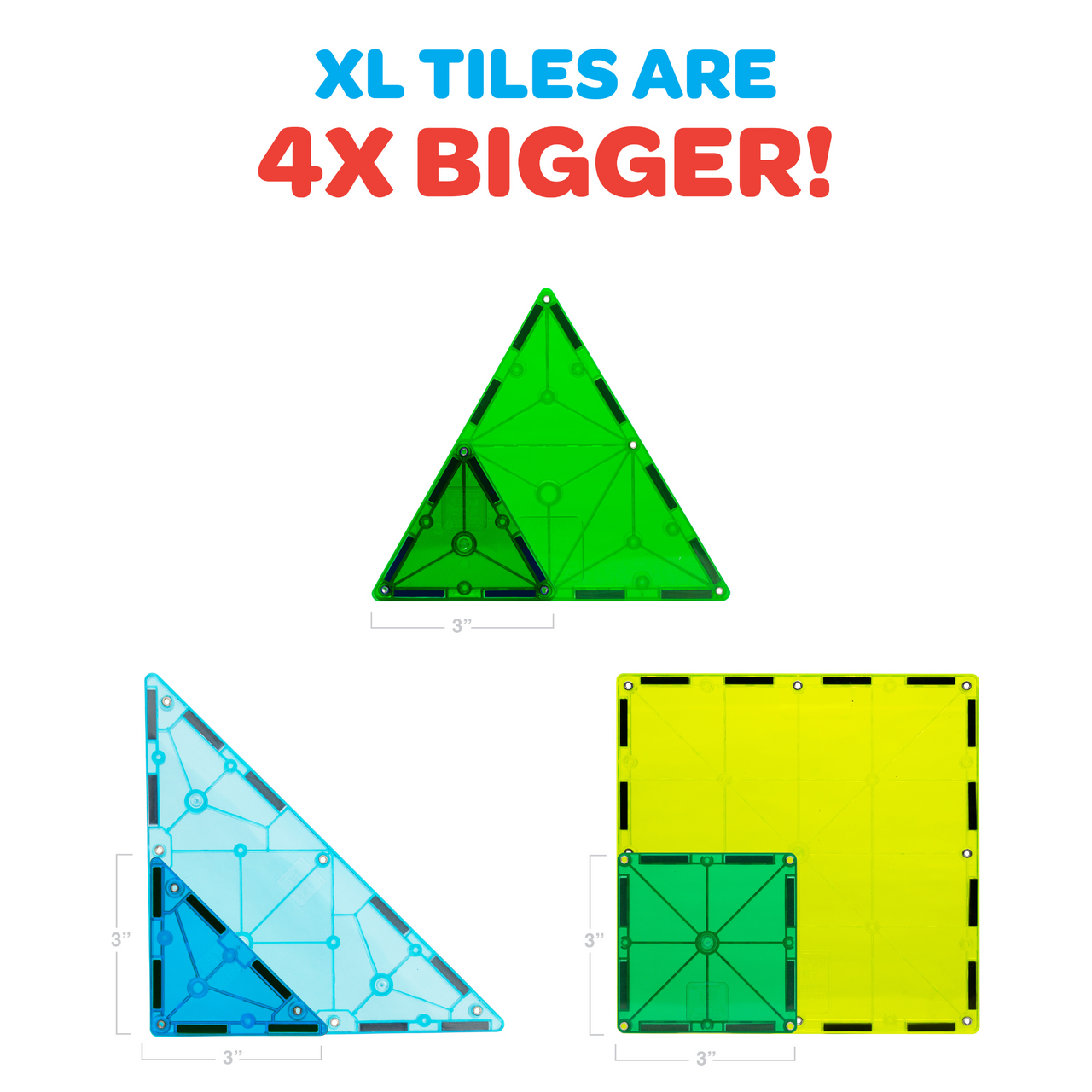 MAGNA-TILES - Dino World XL - 50 Piece Set