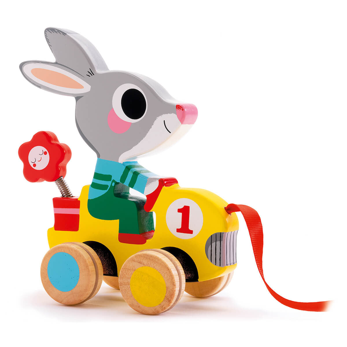 Djeco - Roulapic Rabbit Wooden Pull Along 