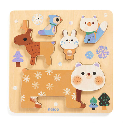 Djeco - WoodyStack Wooden Puzzle