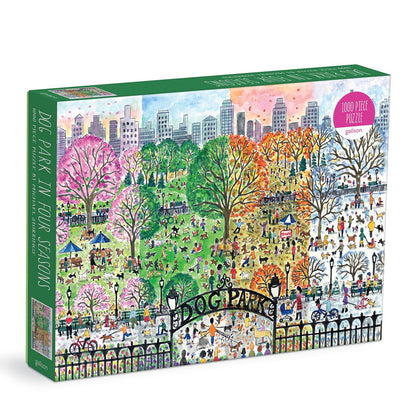 Galison 1000pc - Michael Storrings Dog Park in Four Seasons Puzzle