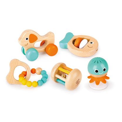 Hape - Wooden Multi-Stage Sensory Gift Set