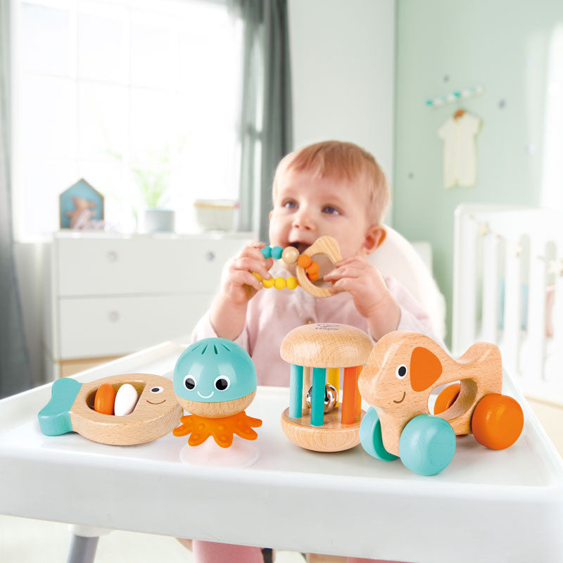 Hape - Wooden Multi-Stage Sensory Gift Set