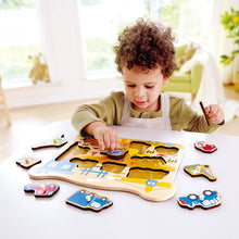 Hape - Construction Vehicles Peg Puzzle
