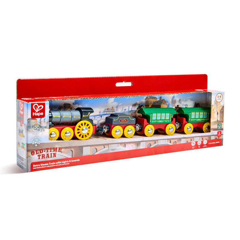 Hape Railway - Retro Steam Train with Lights & Sounds**BB**