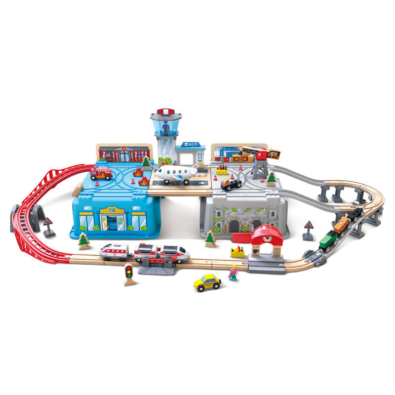 Hape Rail - Super Cityscape Transport Bucket Set