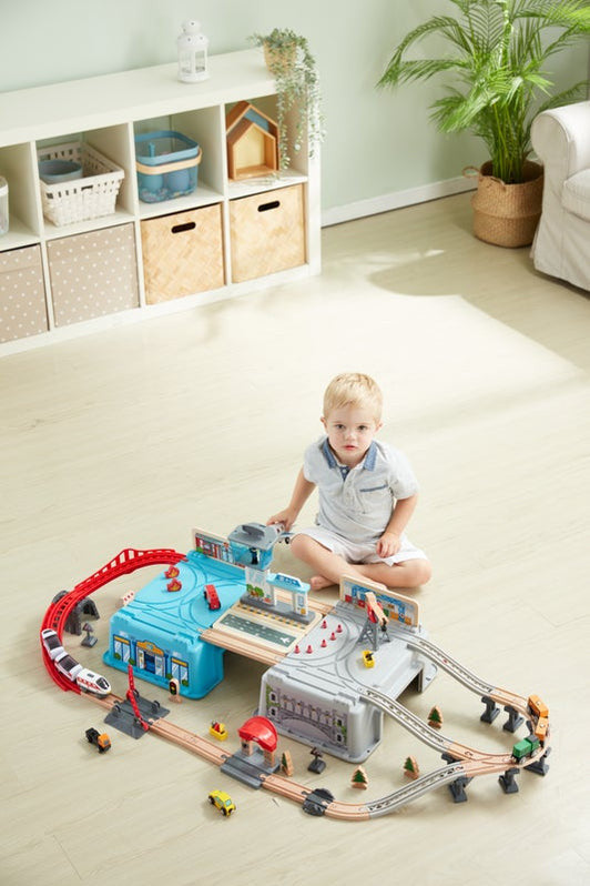 Hape Rail - Super Cityscape Transport Bucket Set