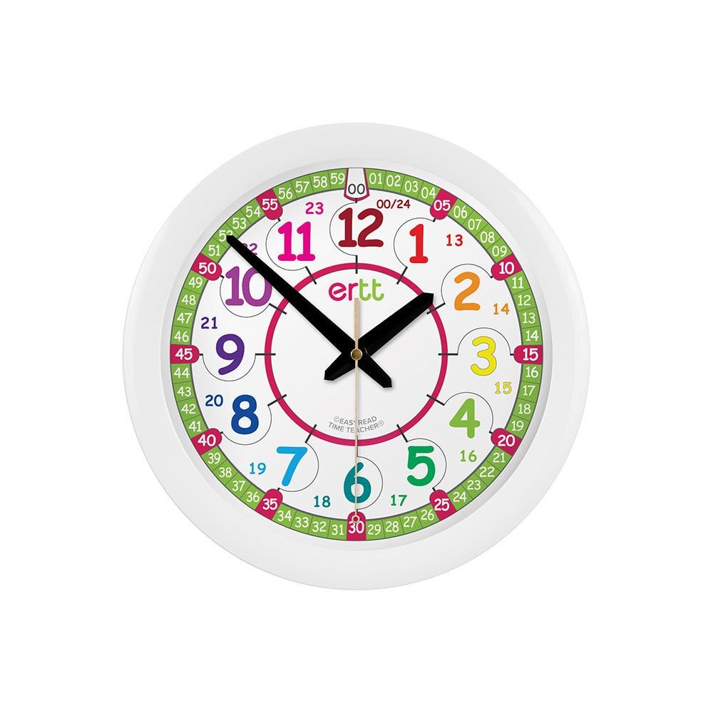 EasyRead Time Teacher: 12/24 Hour Clock - Rainbow Face