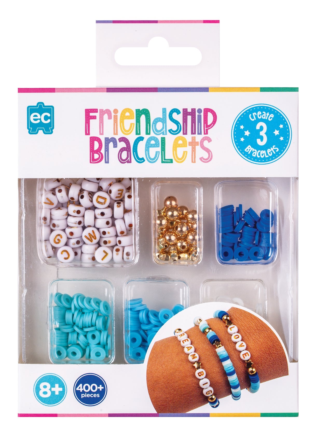 Educational Colours Friendship Bracelets - Blue