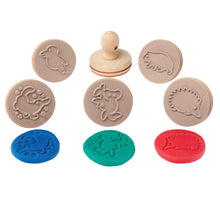 Educational Colours Wooden Dough Stamps - Australian Animals