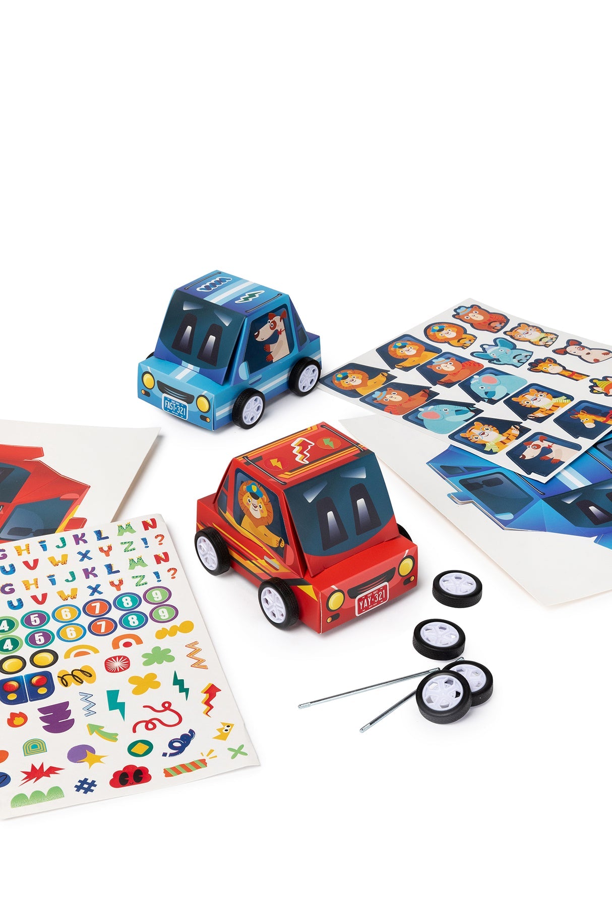 Educational Colours Imagine, Make & Play Racing Cars