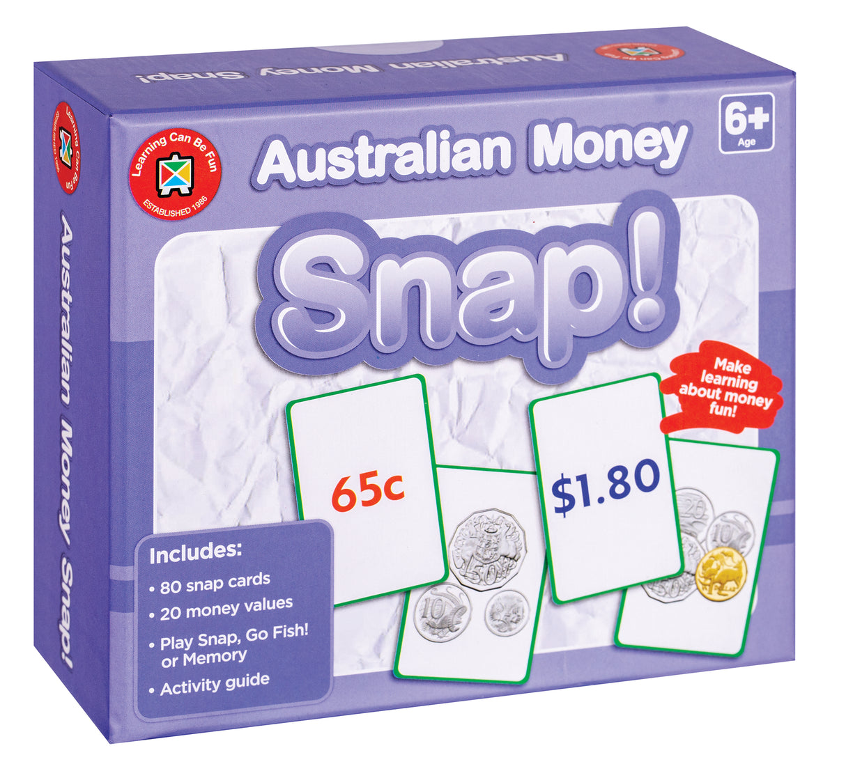 Learning Can Be Fun - Australian Money Snap Game