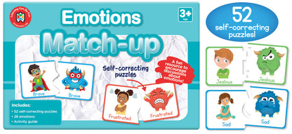 Learning Can Be Fun -  Emotions Match-up Self-Correcting Puzzles