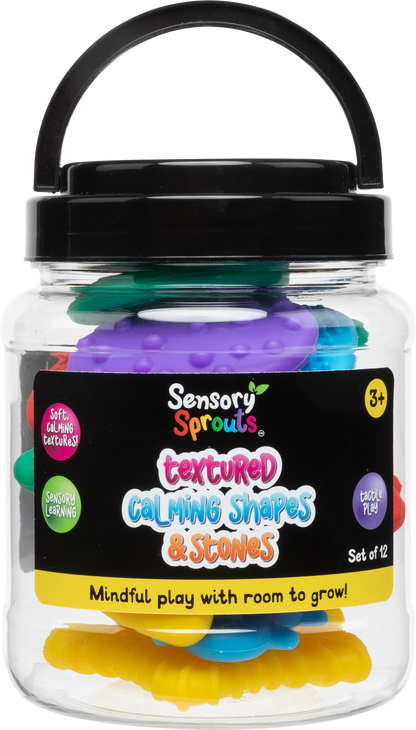 Sensory Sprouts Textured Calming Shapes & Stones Set of 12